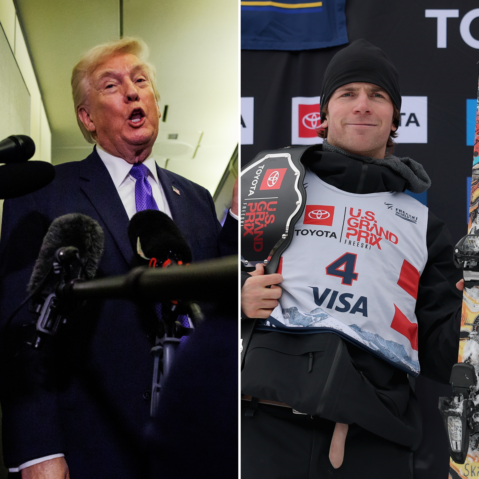 Donald Trump Reacts to Team USA Skier's Representation Remarks