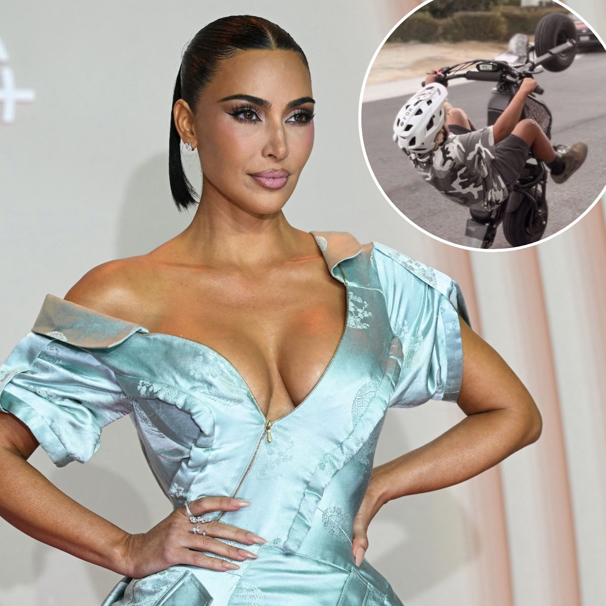 Kim Kardashian Reveals 10-Year-Old Son Saint Riding a Dirt Bike