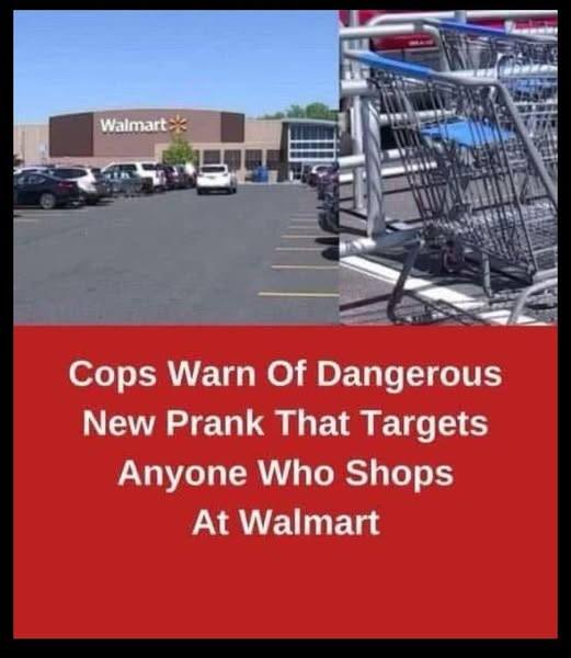 Police Alert Shoppers to Razor Blade Found in Walmart Shopping Cart.