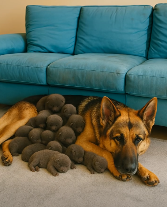 A biker assists a hungry German Shepherd — the surprising outcome left everyone stunned.