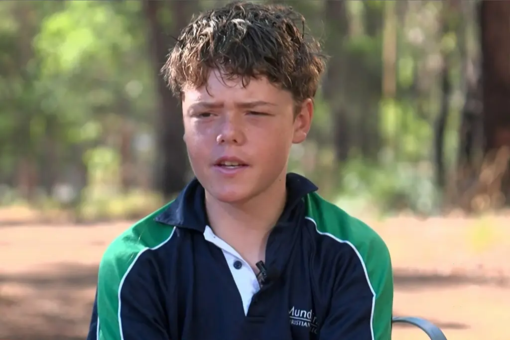 Australian teenager swims 2.5 miles for hours to rescue family swept out to sea.