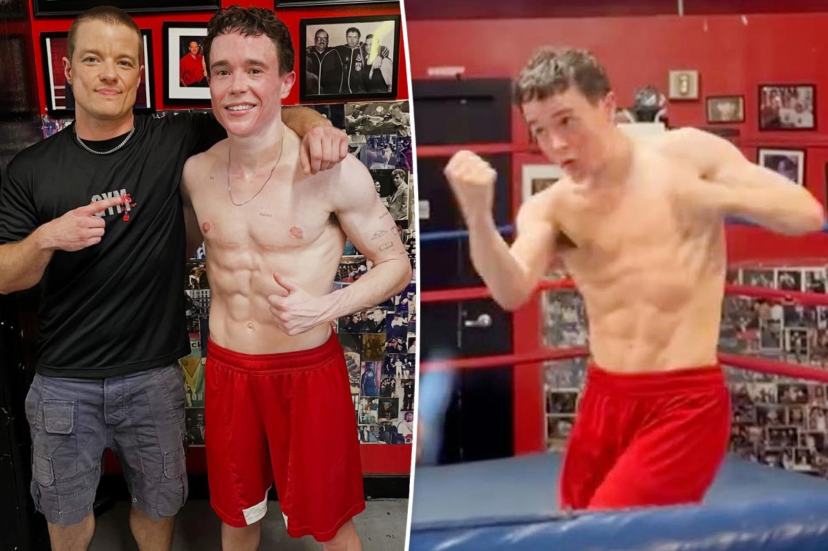 Elliot Page's Intense Boxing Regimen Leaves Fans Stunned