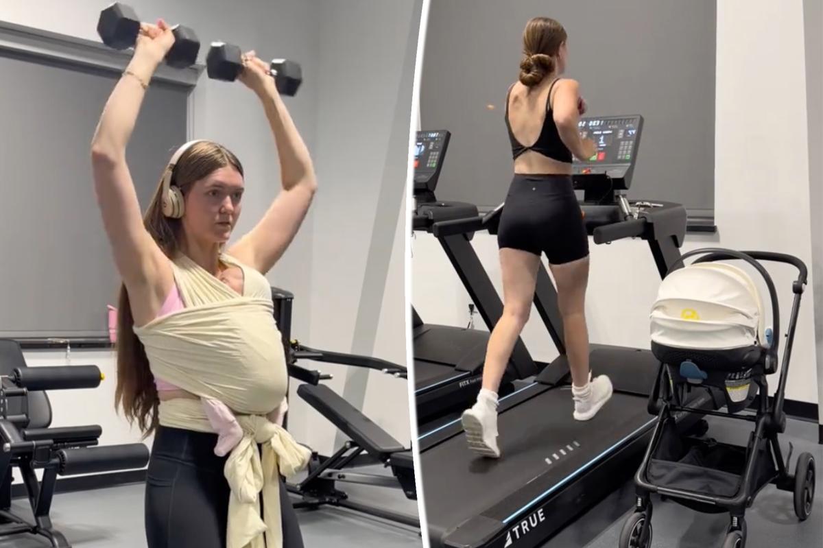 Mom Influencer Sparks Outrage for Late-Night Gym Session with Baby