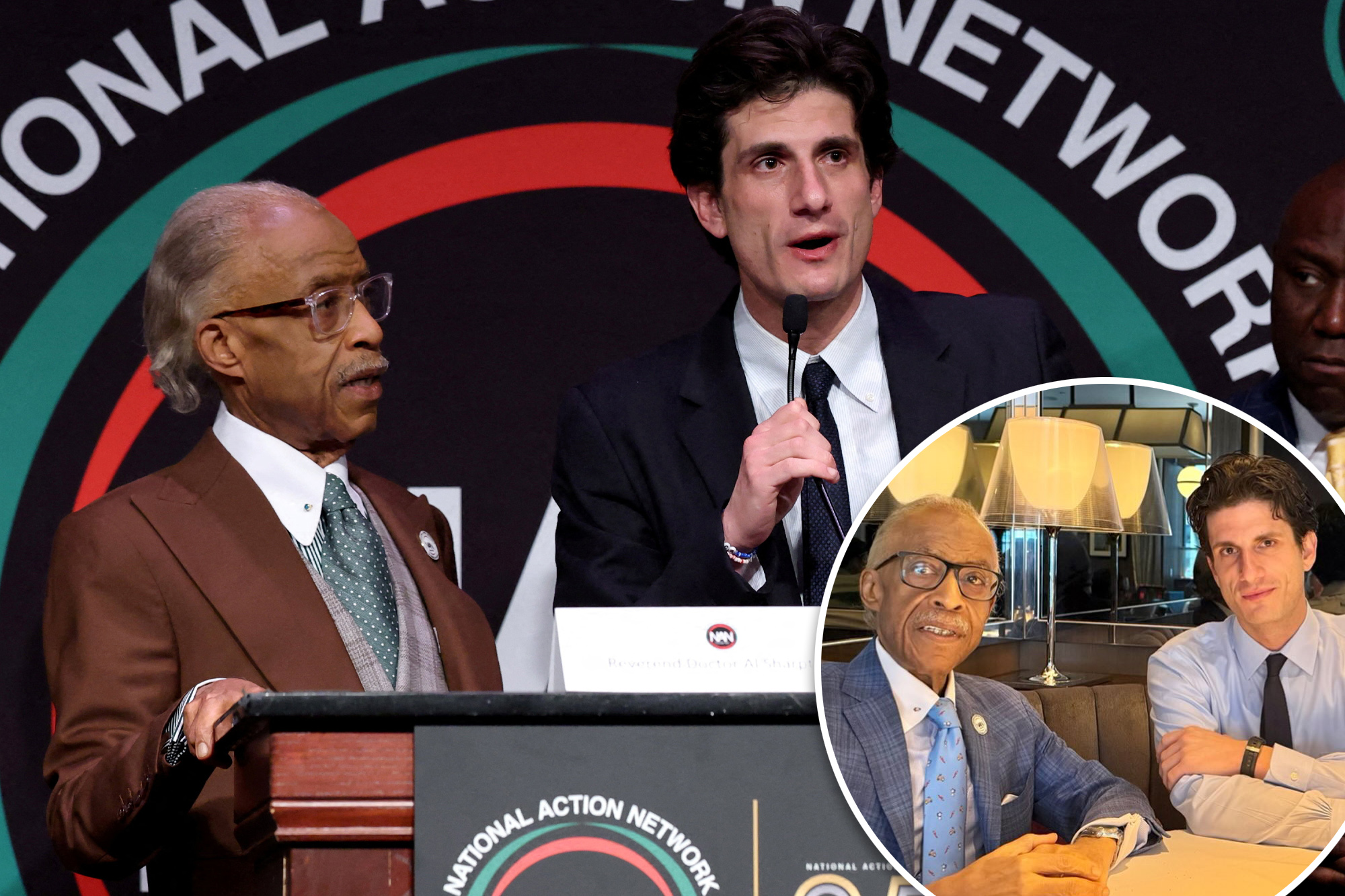 Jack Schlossberg and Rev. Al Sharpton Reunite at Convention After Breakfast Meeting