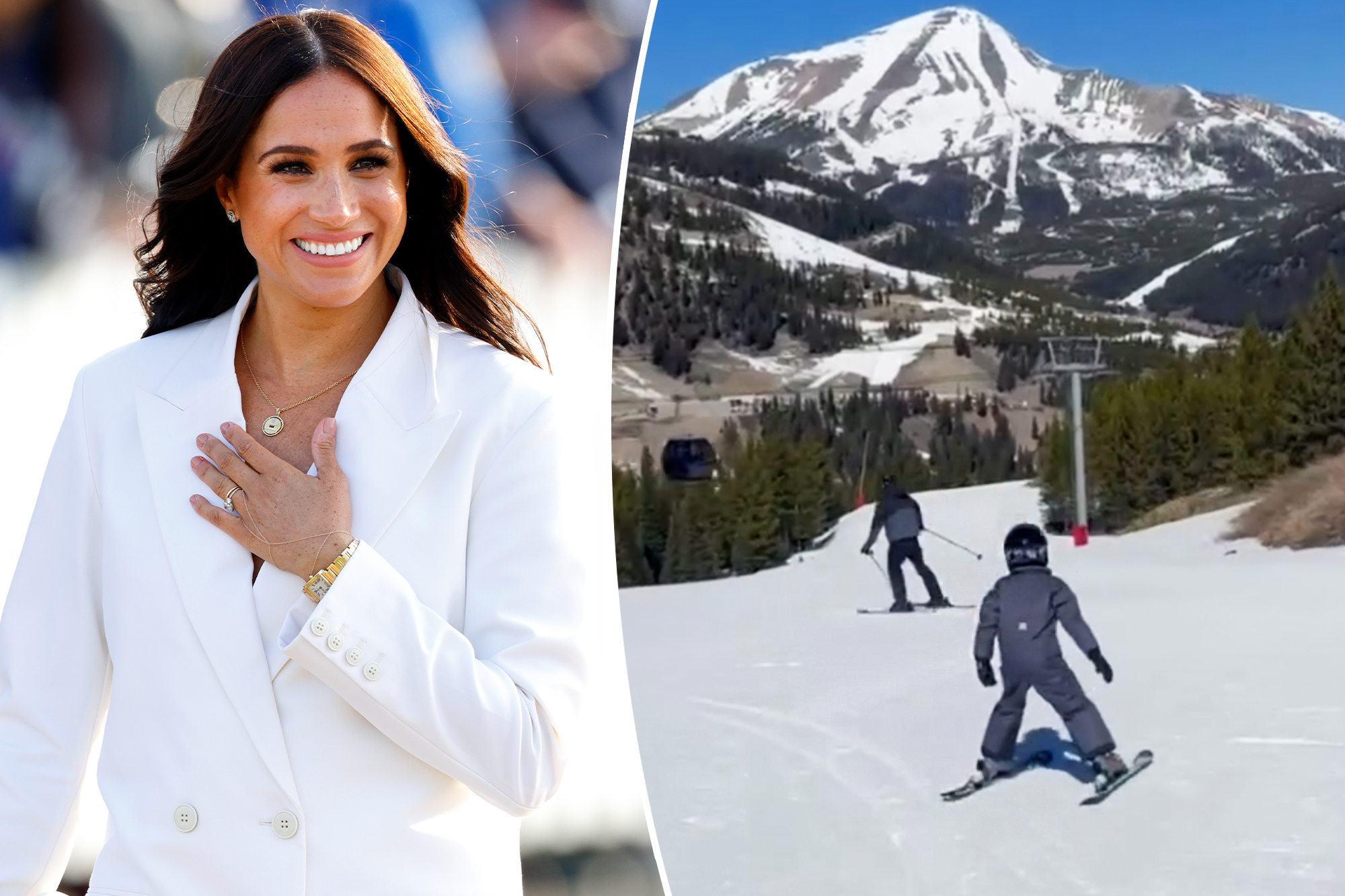 Meghan Markle Shares Charming Video of Archie Skiing with Prince Harry