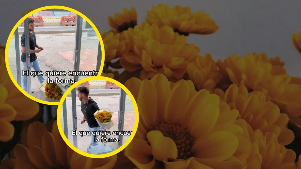 Joven se vuelve viral tras robar ramo de flores amarillas: ¿realidad o actuación?