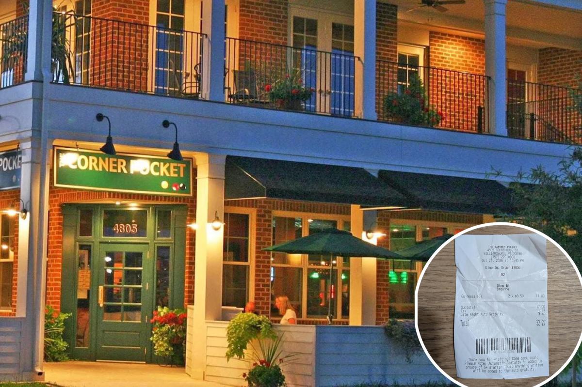 Virginia Bar Adds 20% Gratuity for Orders After 10 PM, Sparking Debate