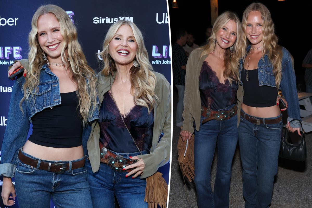 Christie Brinkley and Daughter Sailor Turn Heads in Matching Outfits