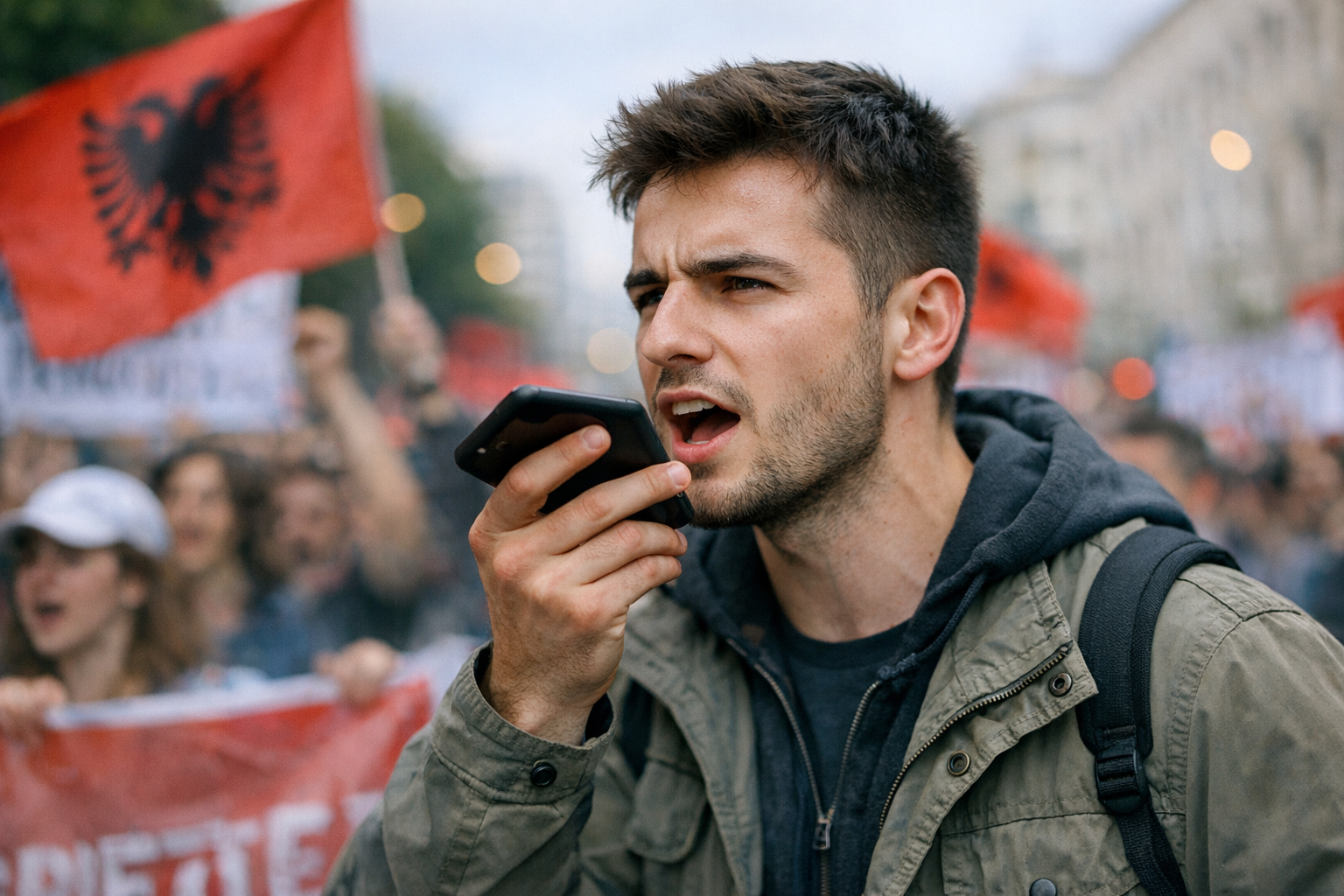 Albanian Protester Admits to Collaborating with Serbian Students on Protest Strategies
