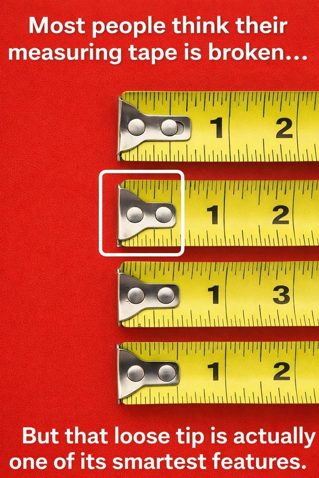 The Secret Purpose of a Common Measuring Tape Feature