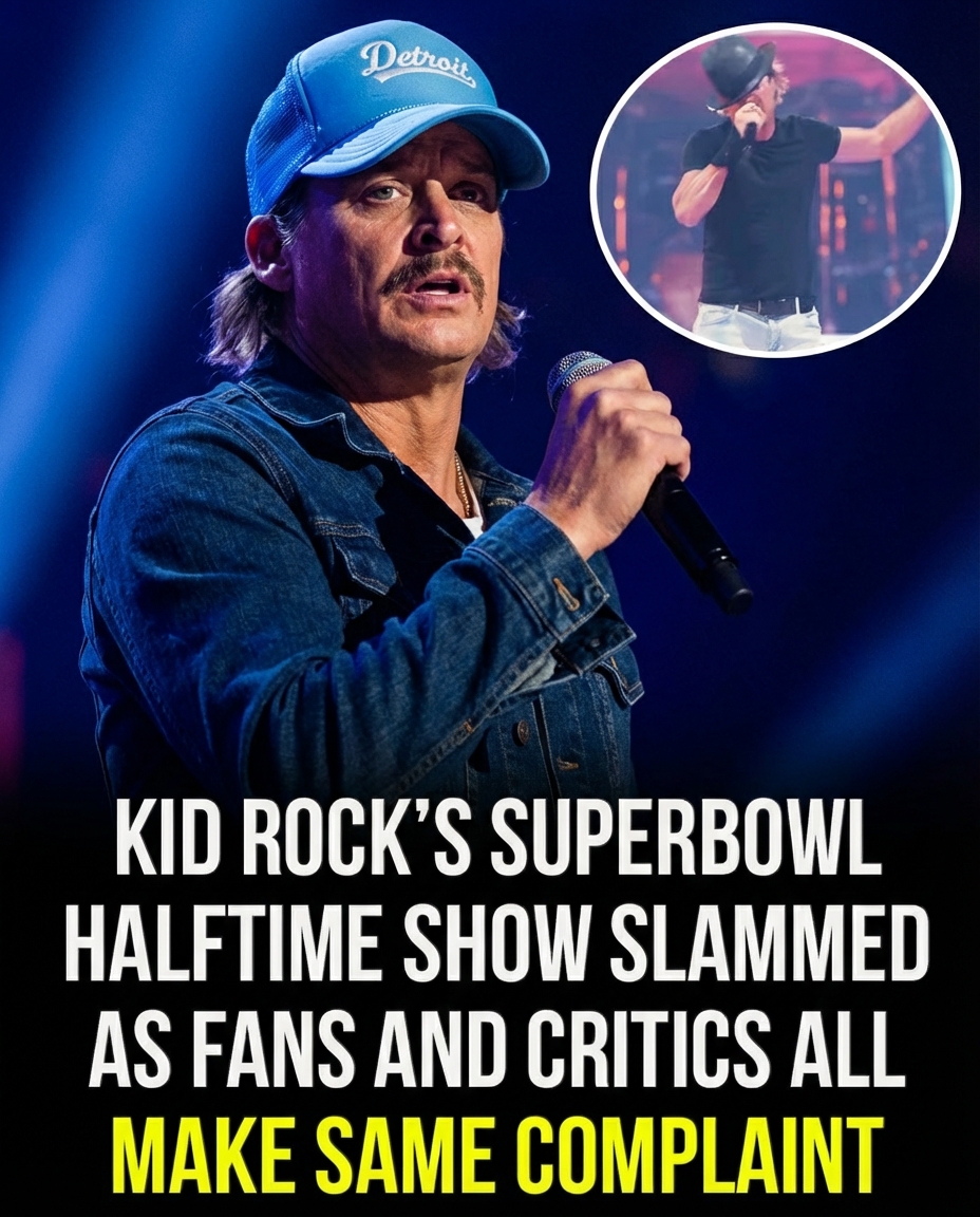 Kid Rock Ridiculed by Fans Over Lip-Sync Complaints at ‘All-American Halftime Show’