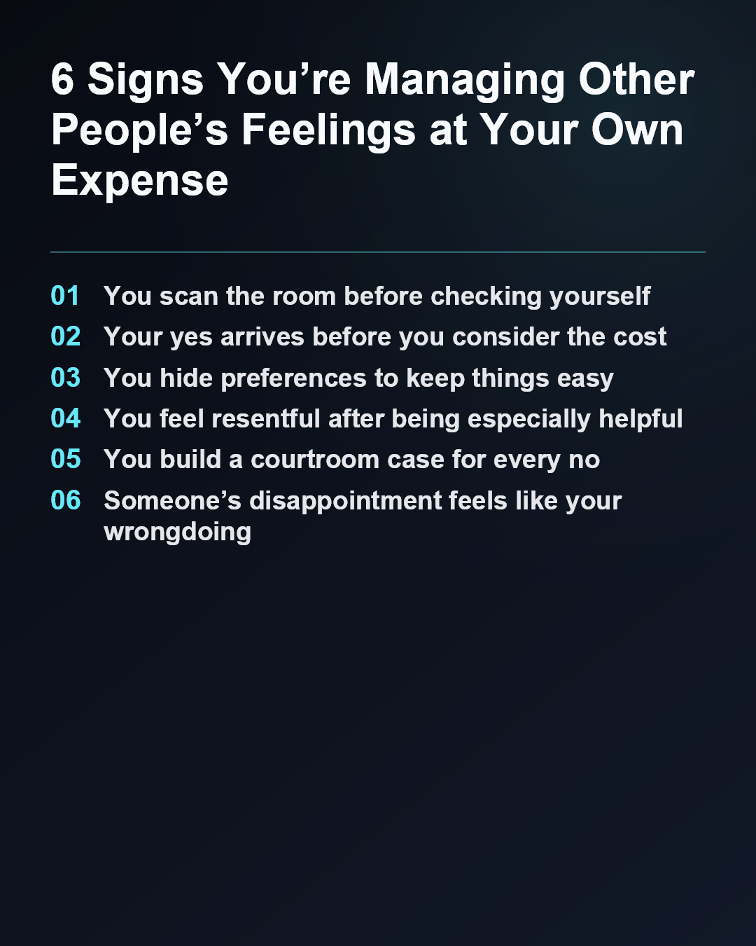 6 Signs You’re Managing Other People’s Feelings at Your Own Expense