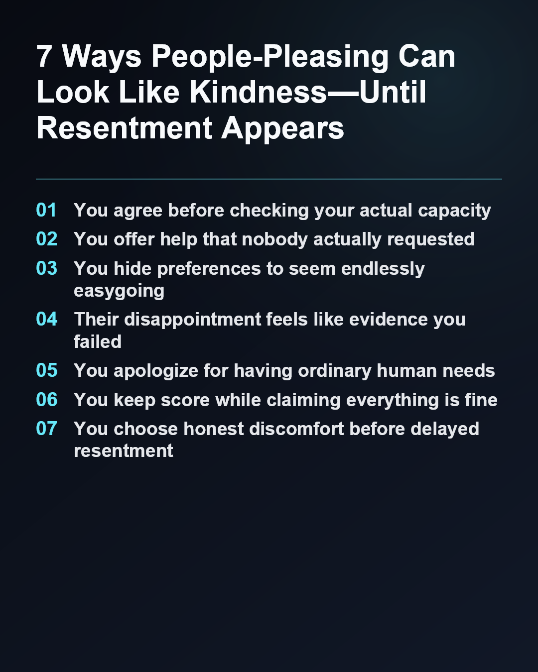 7 Ways People-Pleasing Can Look Like Kindness—Until Resentment Appears