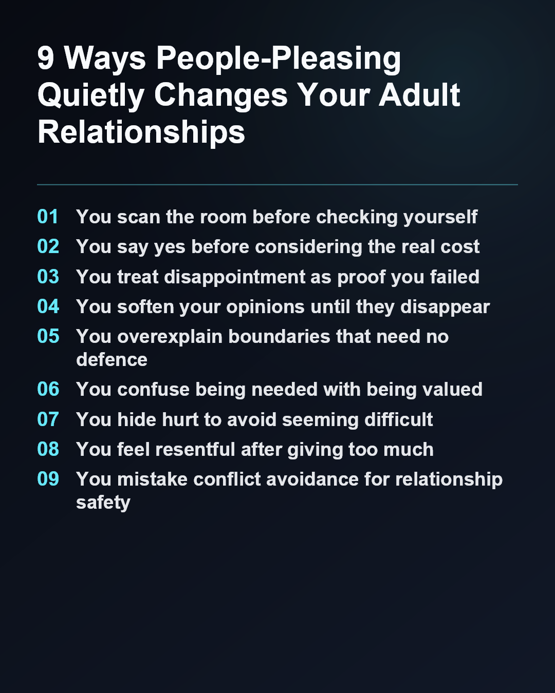 9 Ways People-Pleasing Quietly Changes Your Adult Relationships
