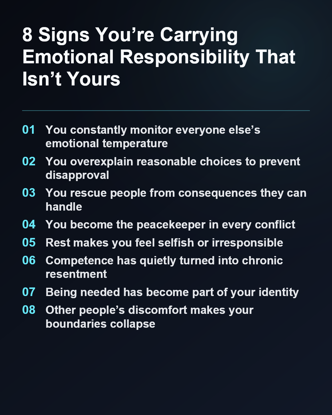 8 Signs You’re Carrying Emotional Responsibility That Isn’t Yours