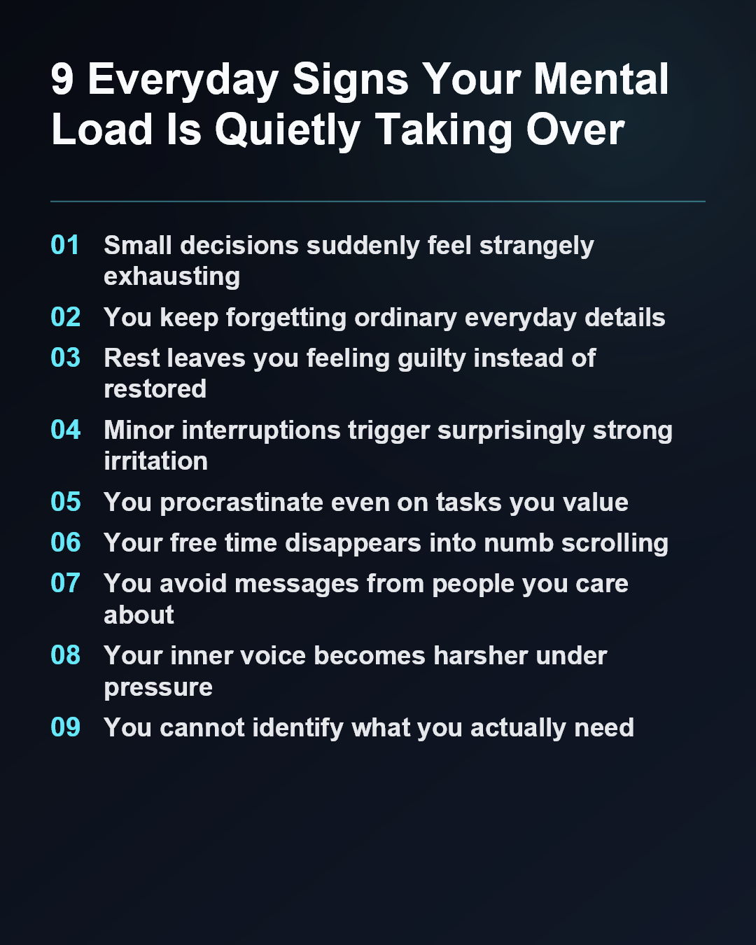 9 Everyday Signs Your Mental Load Is Quietly Taking Over