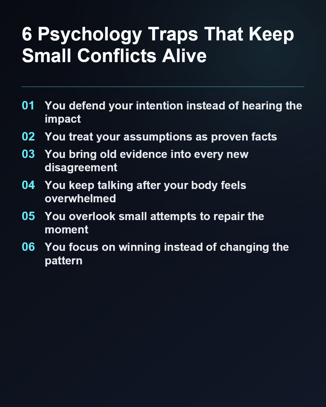 6 Psychology Traps That Keep Small Conflicts Alive