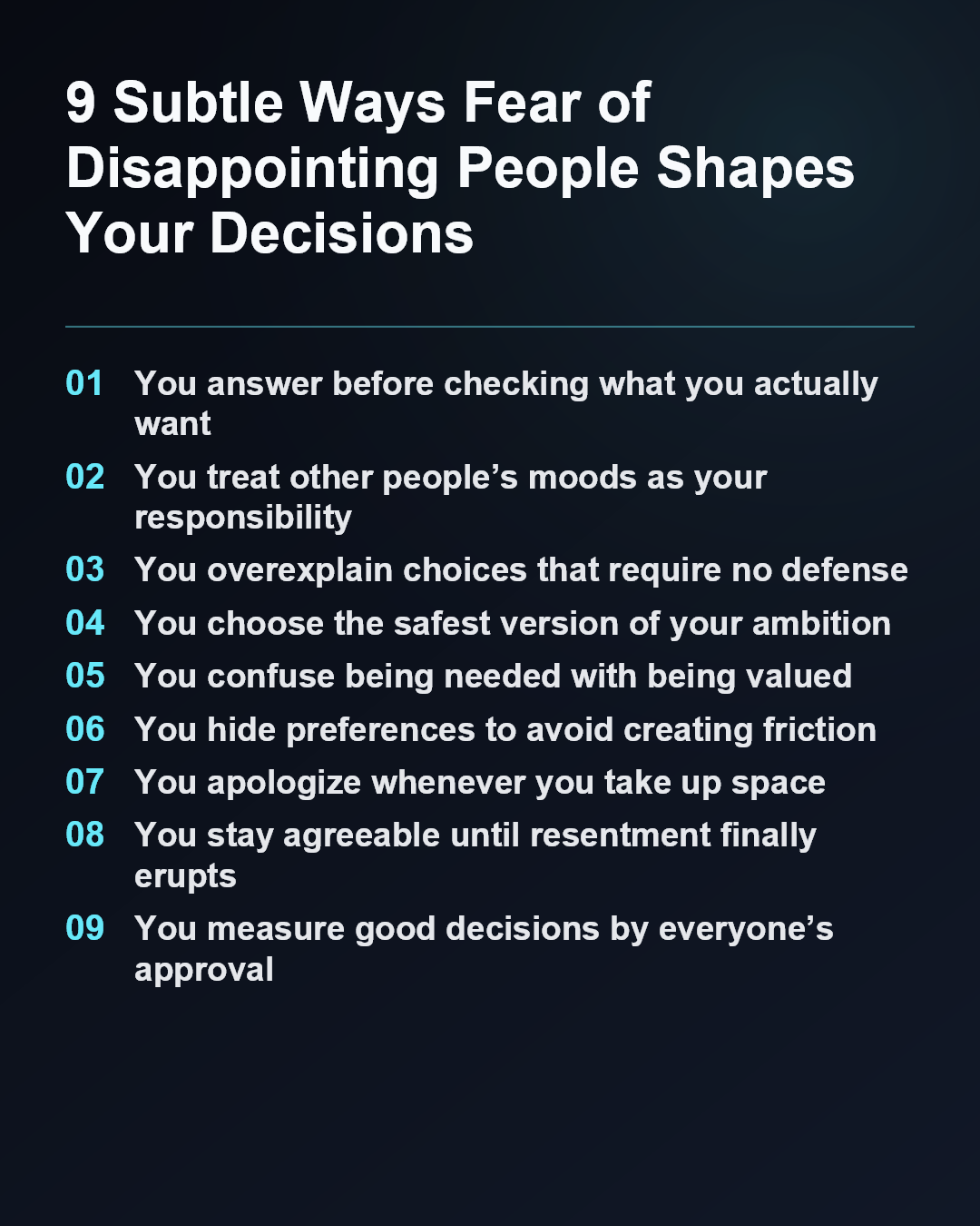 9 Subtle Ways Fear of Disappointing People Shapes Your Decisions