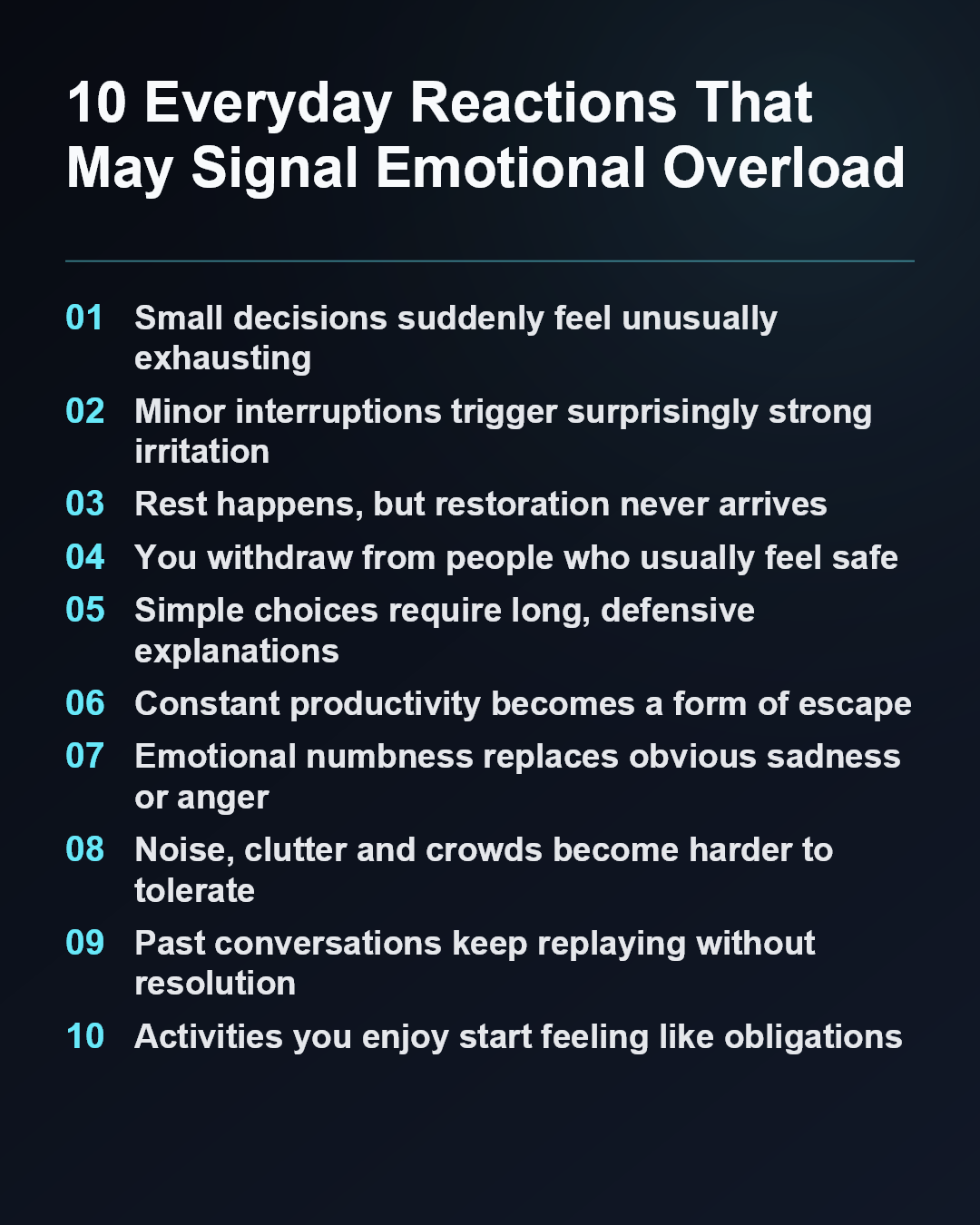 10 Everyday Reactions That May Signal Emotional Overload
