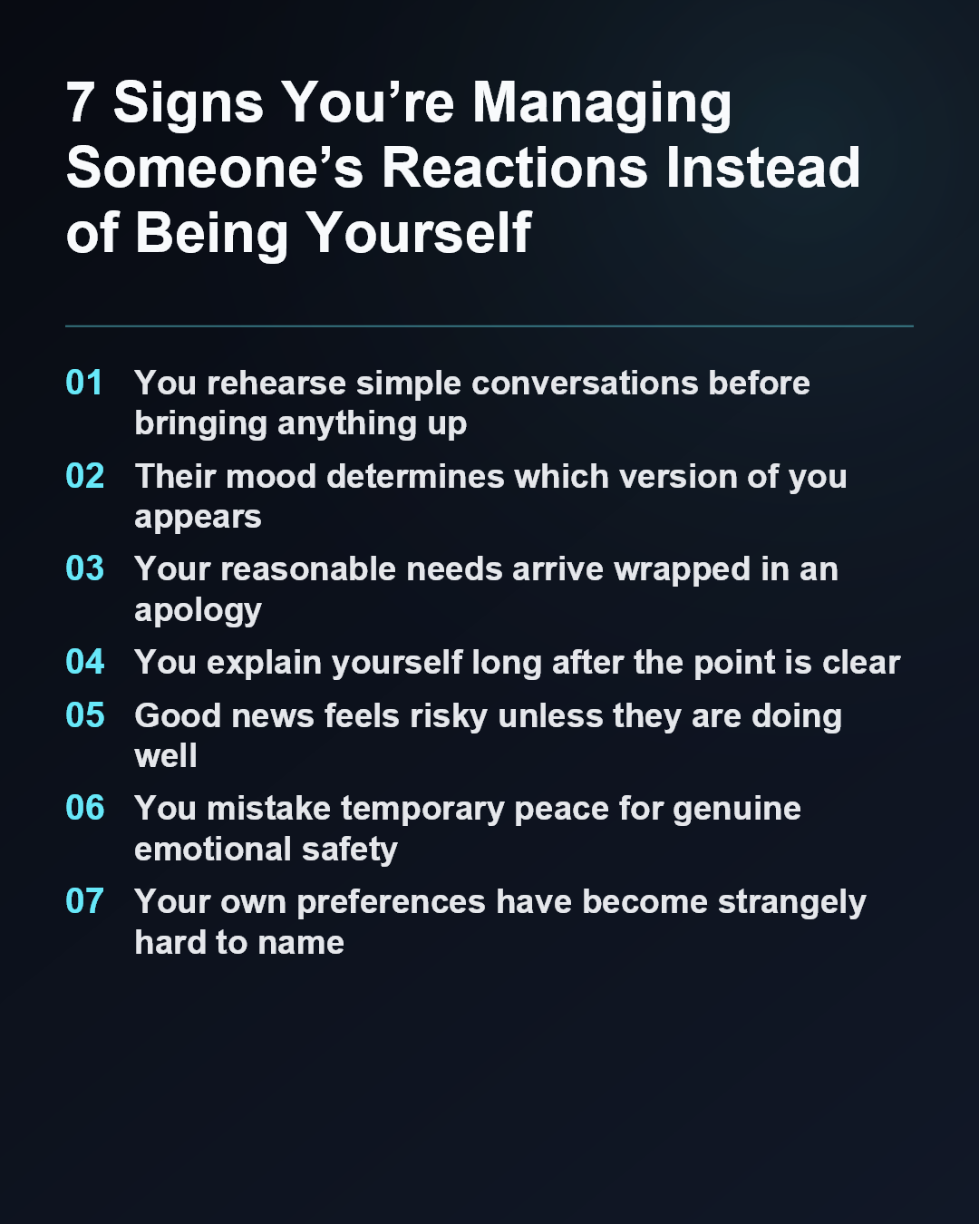 7 Signs You’re Managing Someone’s Reactions Instead of Being Yourself
