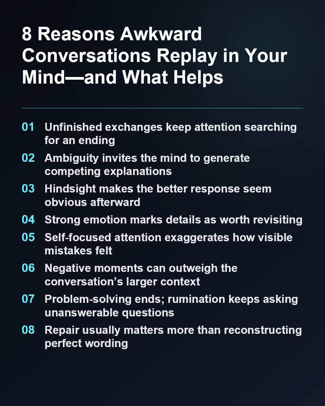 8 Reasons Awkward Conversations Replay in Your Mind—and What Helps