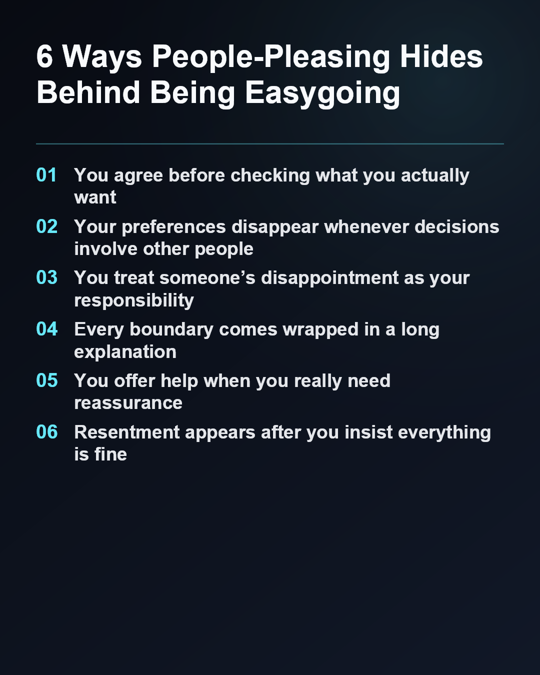 6 Ways People-Pleasing Hides Behind Being Easygoing