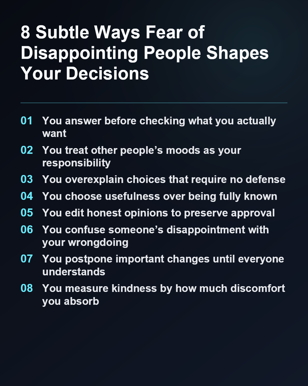 8 Subtle Ways Fear of Disappointing People Shapes Your Decisions